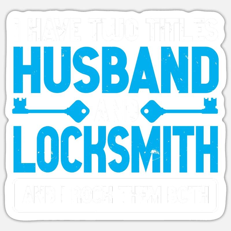 Locksmith Lockpicking Lockpicker - Sticker size S (10 x 10 cm) - white matte