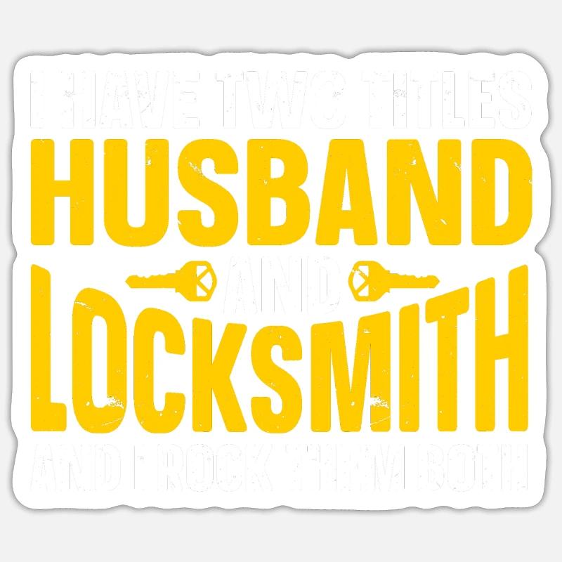 Locksmith Lockpicking Lockpicker - Sticker size S (10 x 10 cm) - white matte