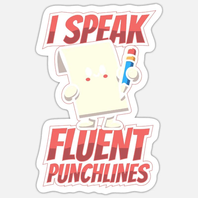 Dessinateur - Sticker taille S (10 x 10 cm) - blanc mat