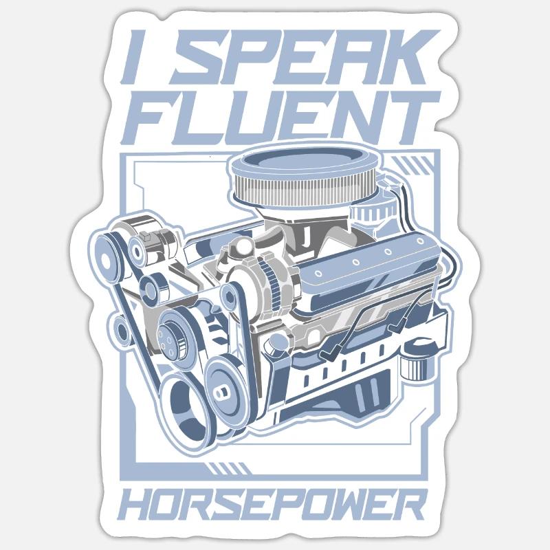 Automobildesigner - Sticker Größe S (10 x 10 cm) - Mattweiß