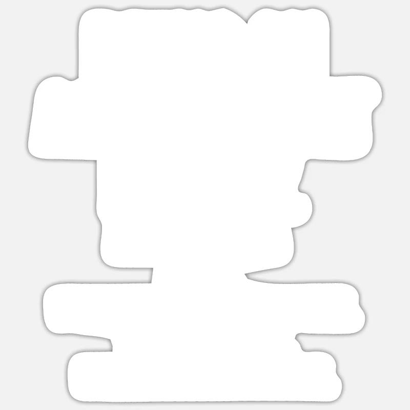 Être comptable est facile drôle CPA - Sticker taille S (10 x 10 cm) - blanc mat