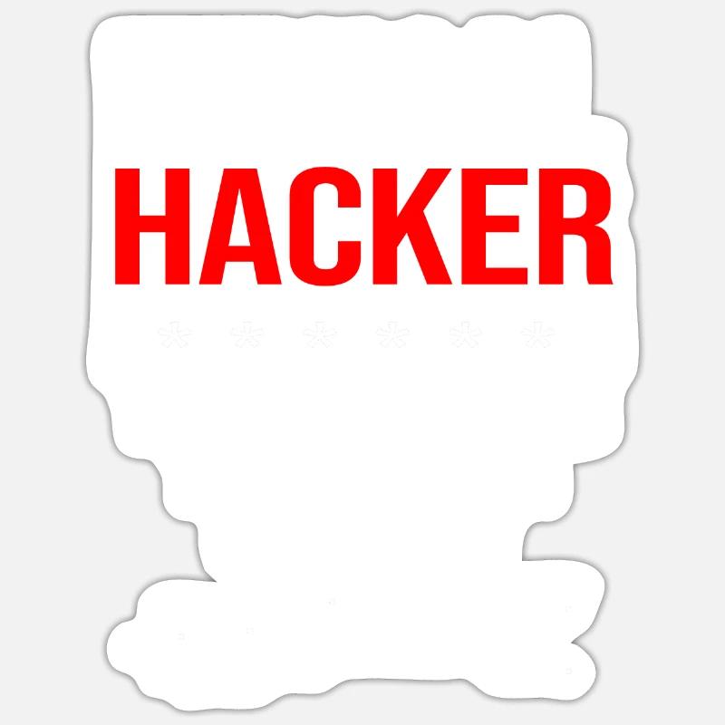 Cyber programmeur cybersécurité Hacker Sticker taille S (10 x 10 cm)
