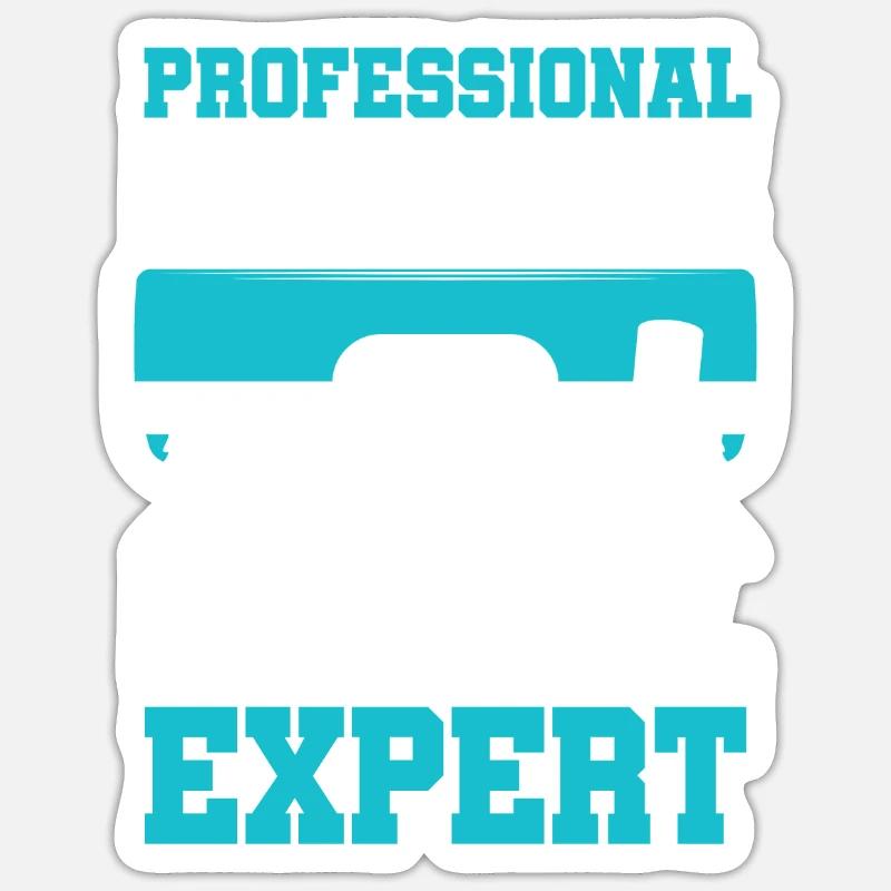 Technicien CVC - Sticker taille S (10 x 10 cm) - blanc mat