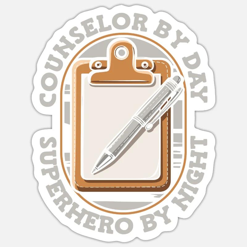 Conseiller - Sticker taille S (10 x 10 cm) - blanc mat