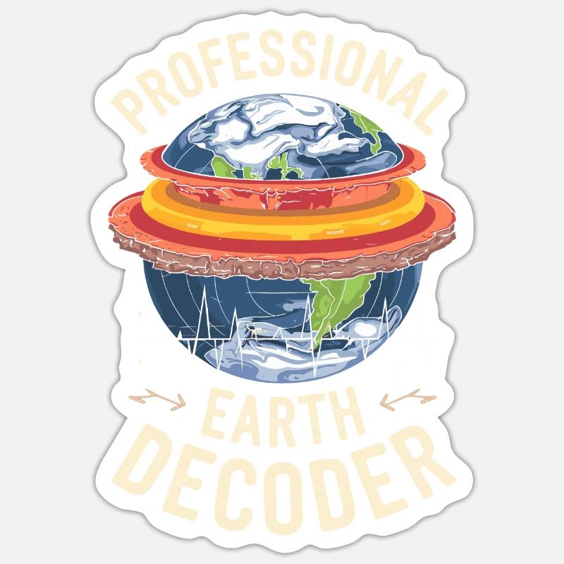 Geophysicist Sticker size S (10 x 10 cm)