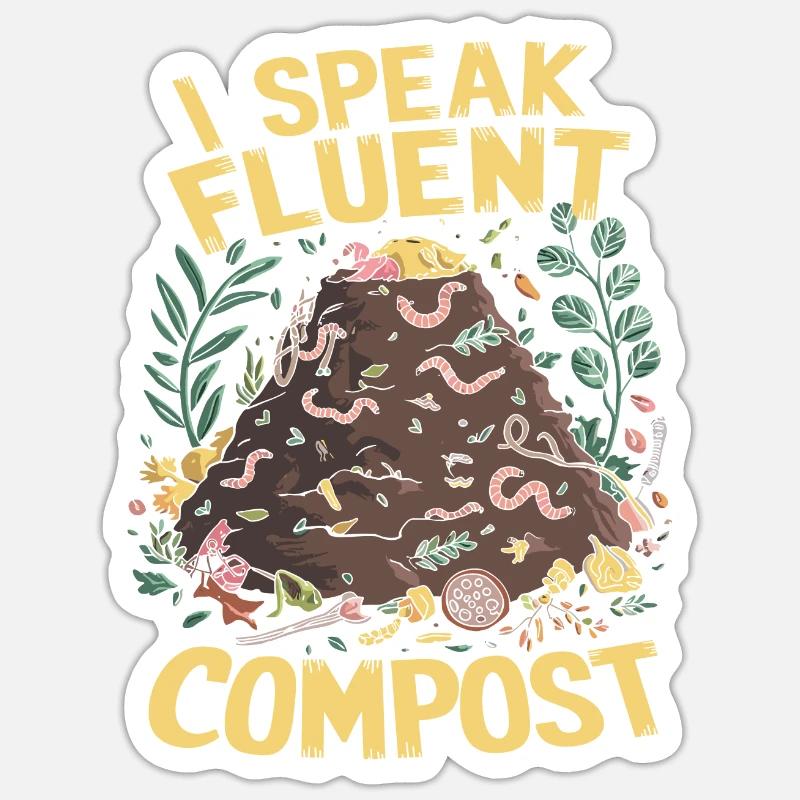 Technicien en biomasse - Sticker taille S (10 x 10 cm) - blanc mat