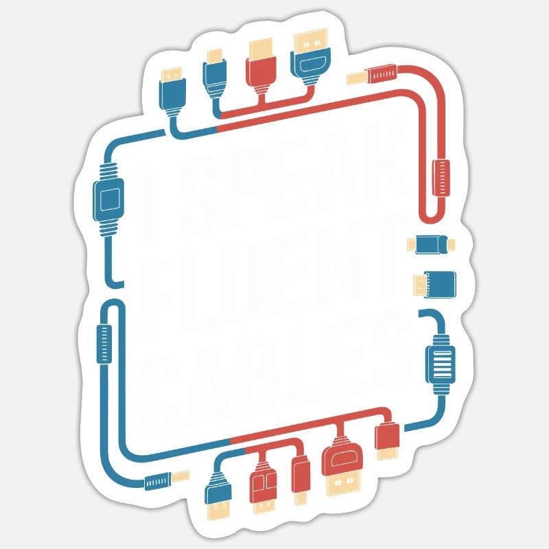 Av Technician - Sticker size S (10 x 10 cm) - white matte