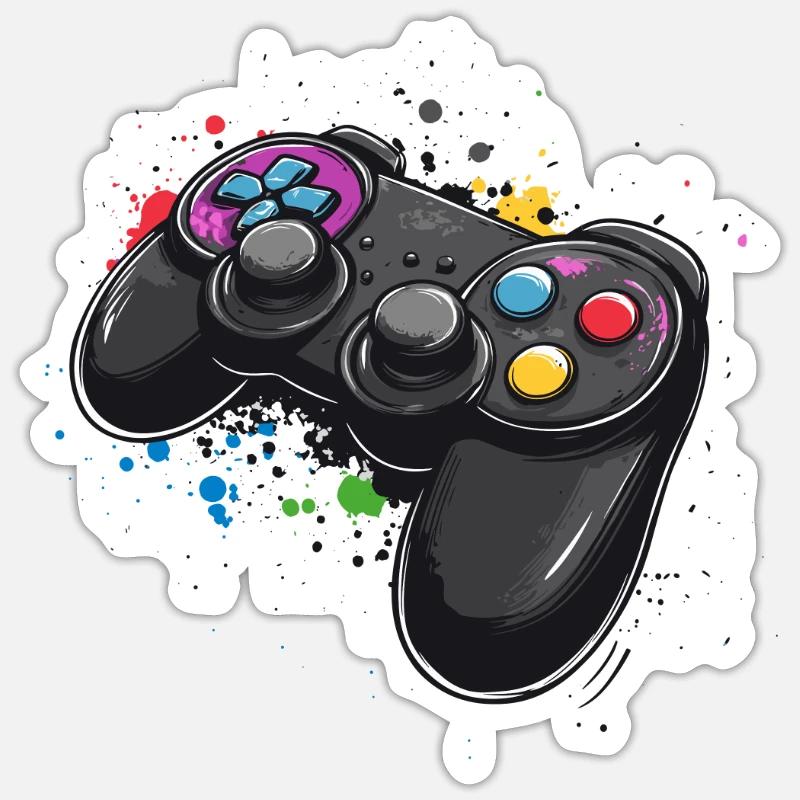 Video Game Controllers for Gamers Sticker size S (10 x 10 cm)