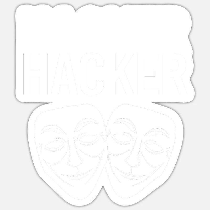 Cybersecurity Cyber Programmierer Hacker Sticker Größe S (10 x 10 cm)