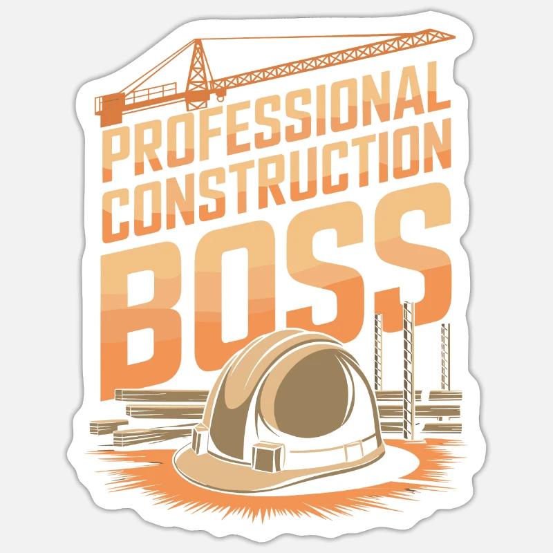 Construction foreman Sticker size S (10 x 10 cm)