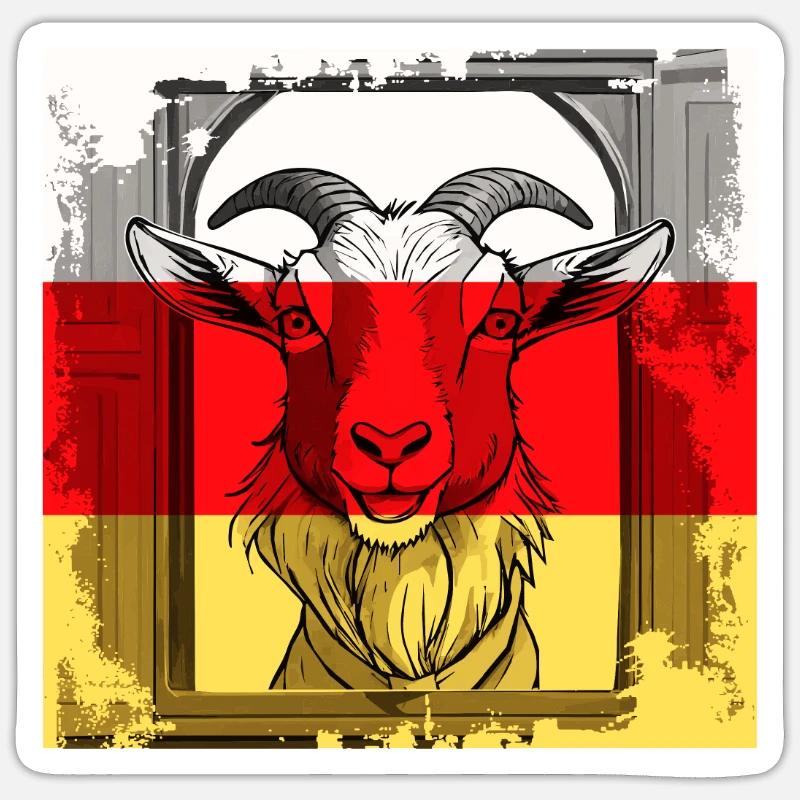 ÉTABLE DE CHÈVRE Sticker taille S (10 x 10 cm)