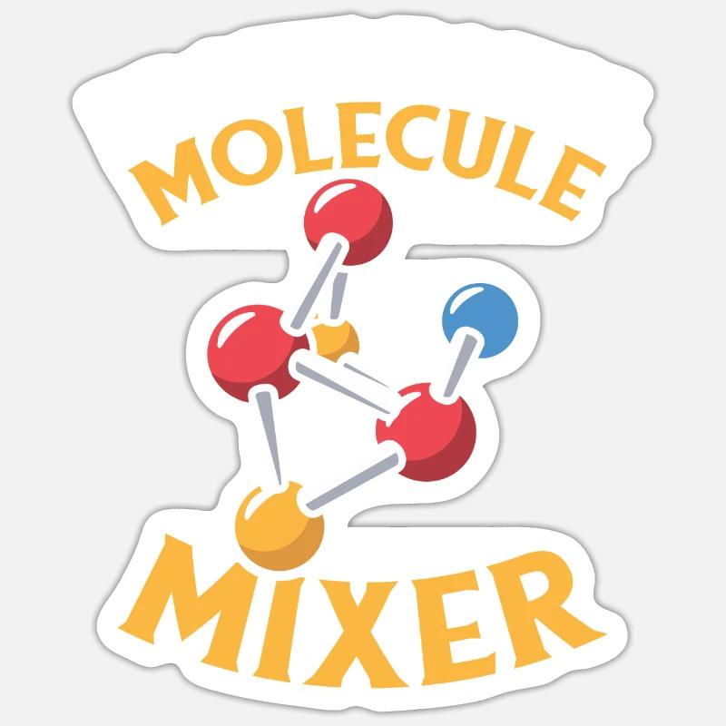 Biochemiker - Sticker Größe S (10 x 10 cm) - Mattweiß