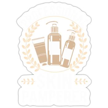 Beauty therapist - Sticker size S (10 x 10 cm) - white matte - Front
