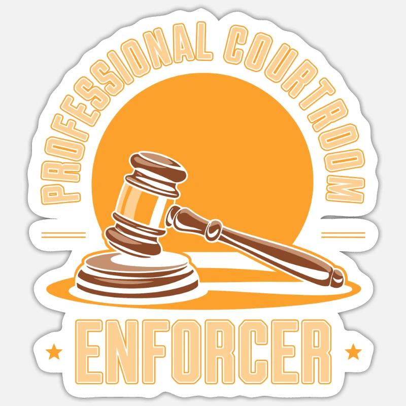 Bailiff - Sticker size S (10 x 10 cm) - white matte