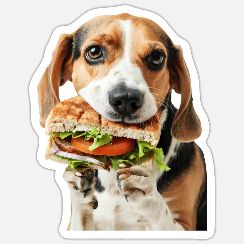 Beagle Sticker Größe S (10 x 10 cm)