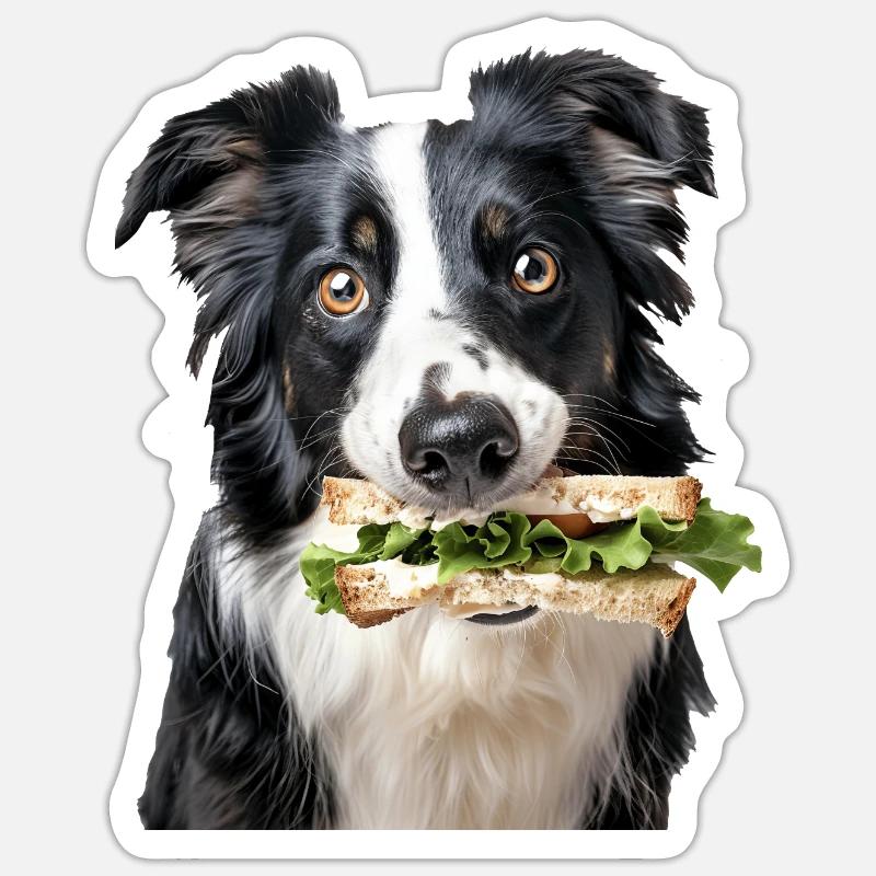 Border Collie - Sticker size S (10 x 10 cm) - white matte