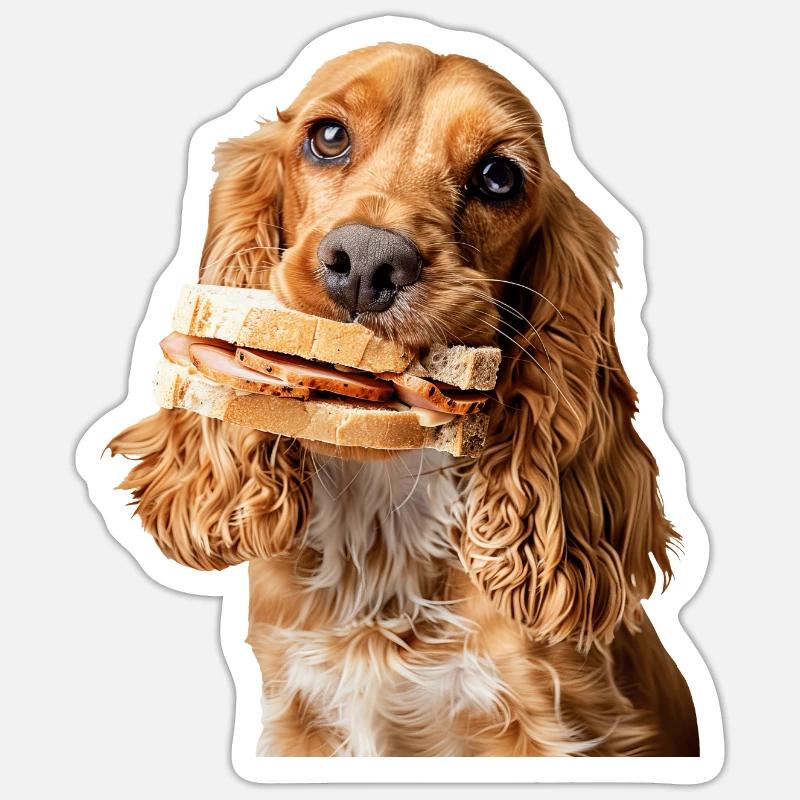 Cocker Spaniel - Sticker size S (10 x 10 cm) - white matte