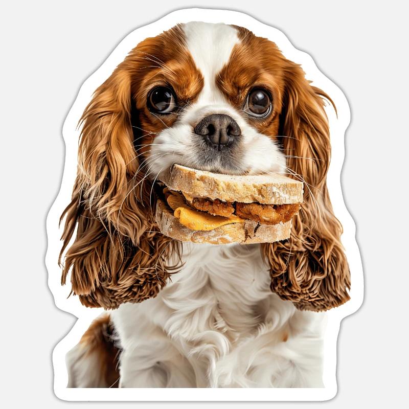 Cavalier King Spaniel Sticker Größe S (10 x 10 cm)