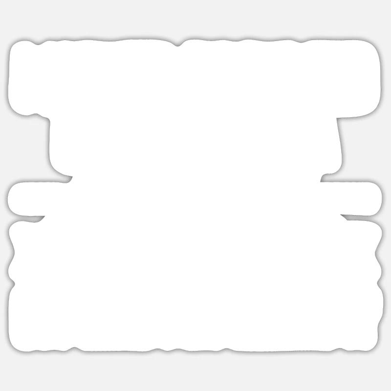 Glaser Geschenk - Sticker Größe S (10 x 10 cm) - Mattweiß