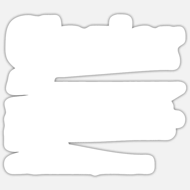 Glaser Geschenk - Sticker Größe S (10 x 10 cm) - Mattweiß