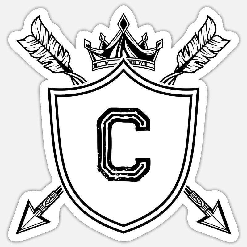 C - Sticker taille S (10 x 10 cm) - blanc mat