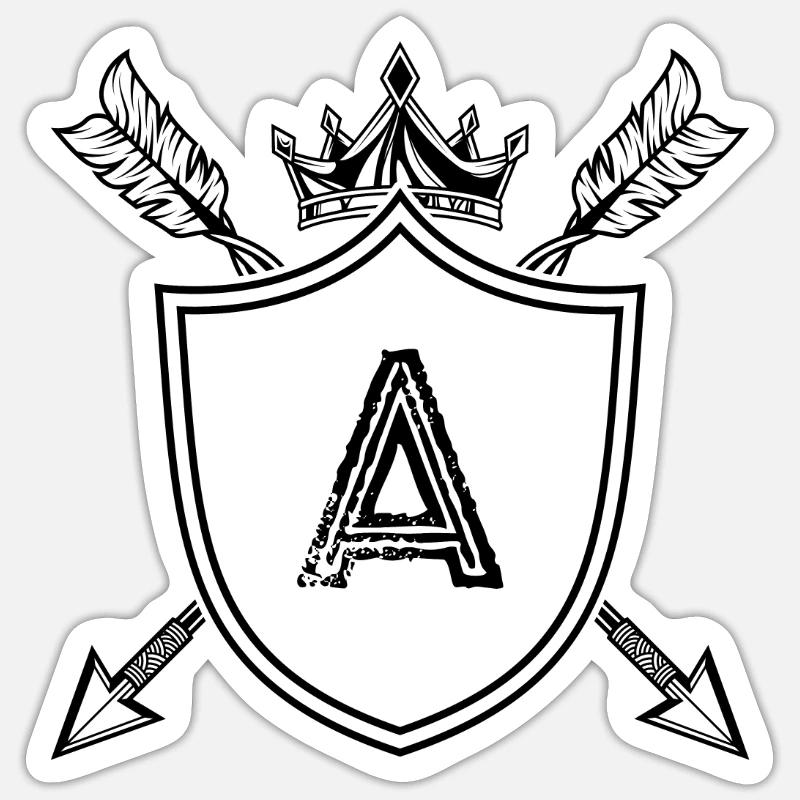 A - Sticker taille S (10 x 10 cm) - blanc mat