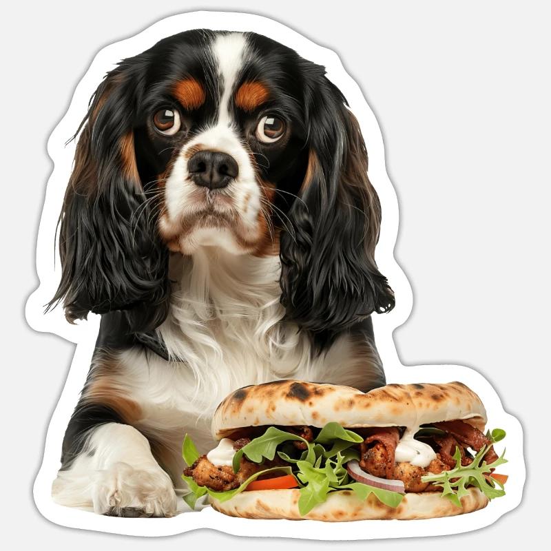 Cavalier King Spaniel Sticker Größe S (10 x 10 cm)