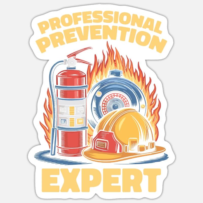 Fire marshal Sticker size S (10 x 10 cm)