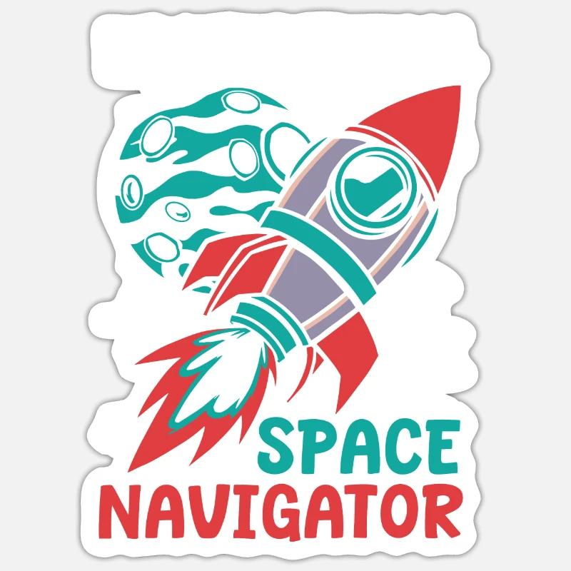 Ingénieur aérospatial - Sticker taille S (10 x 10 cm) - blanc mat