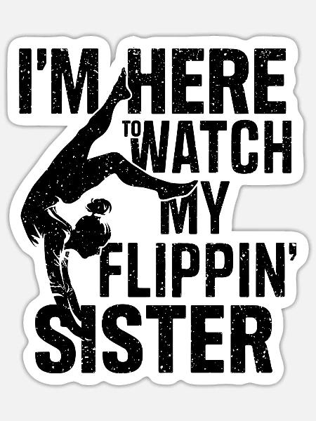 Stolzer Zuschauer für Schwester - Sticker Größe S (10 x 10 cm) - Mattweiß