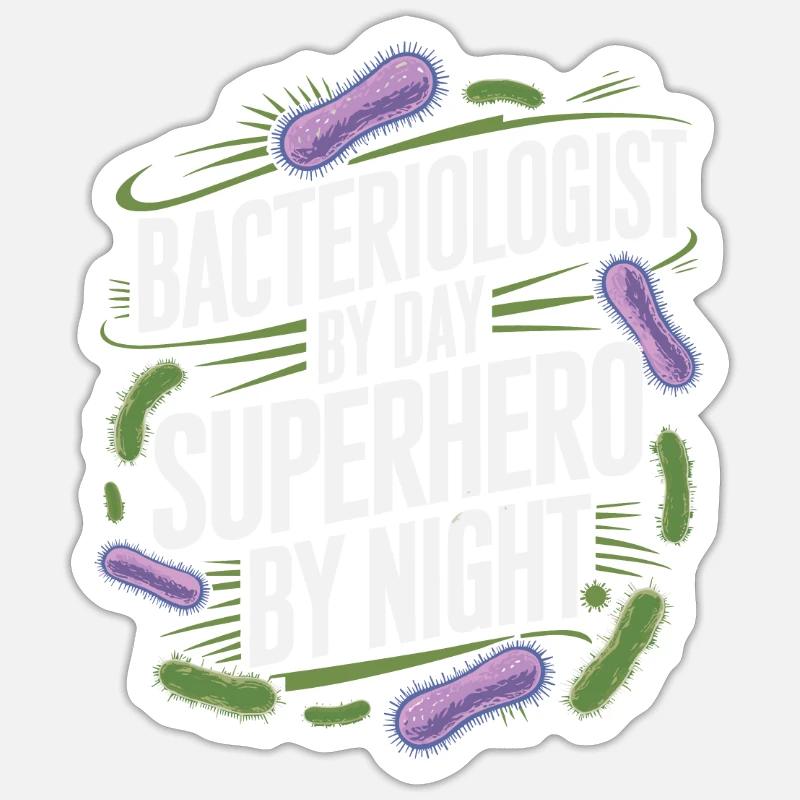 Bactériologiste Sticker taille S (10 x 10 cm)