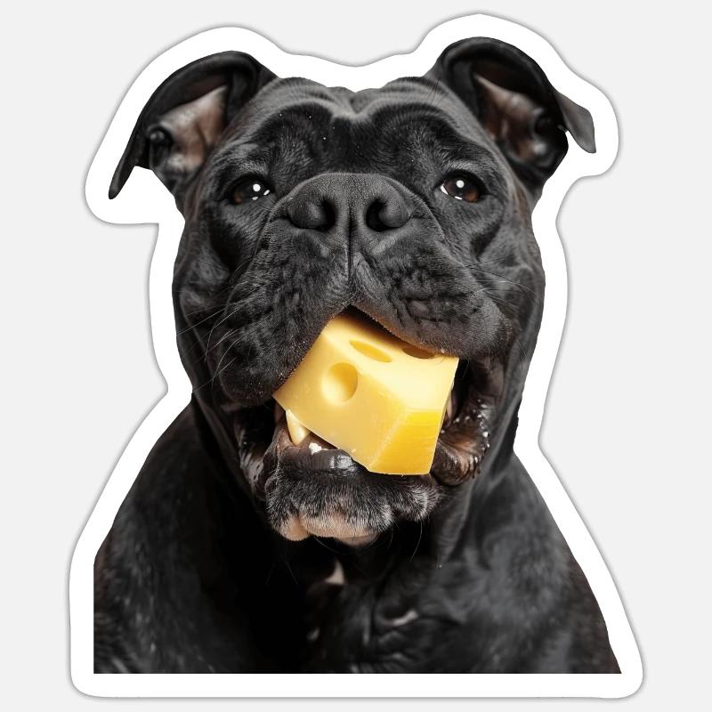 Cane Corso - Sticker Größe S (10 x 10 cm) - Mattweiß