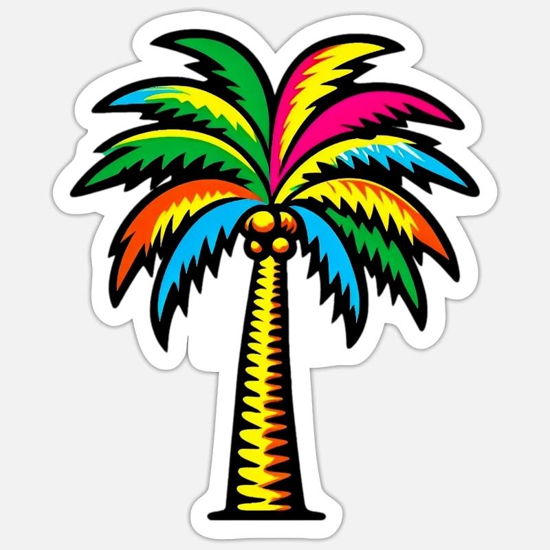 Palm tree Sticker size S (10 x 10 cm)