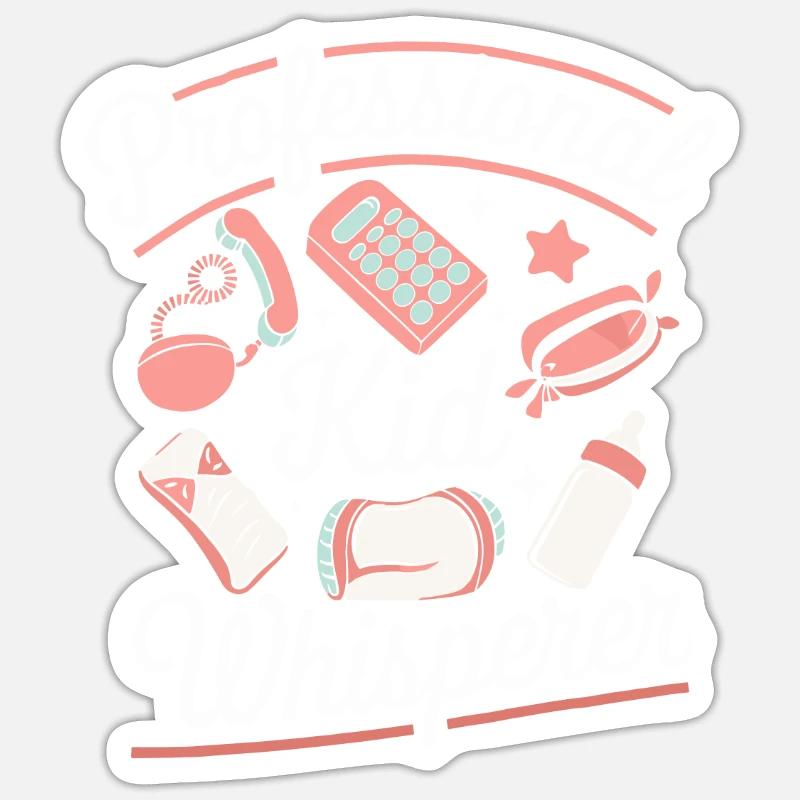 Babysitter - Sticker size S (10 x 10 cm) - white matte