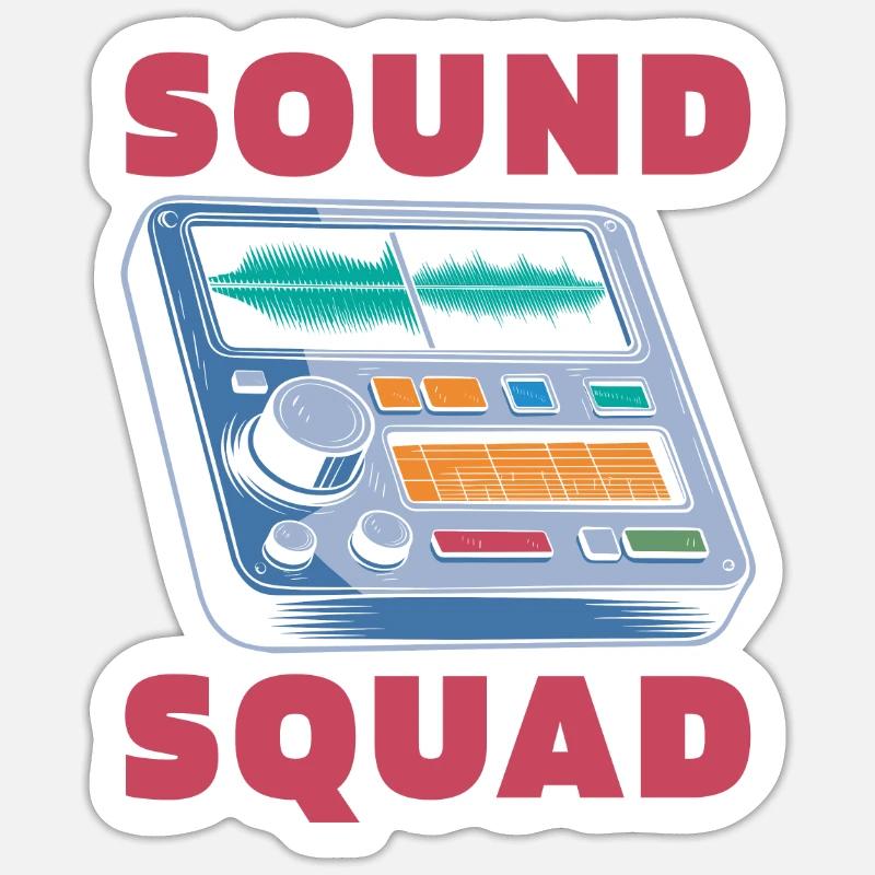 Audio Analyzer Team - Sticker size S (10 x 10 cm) - white matte