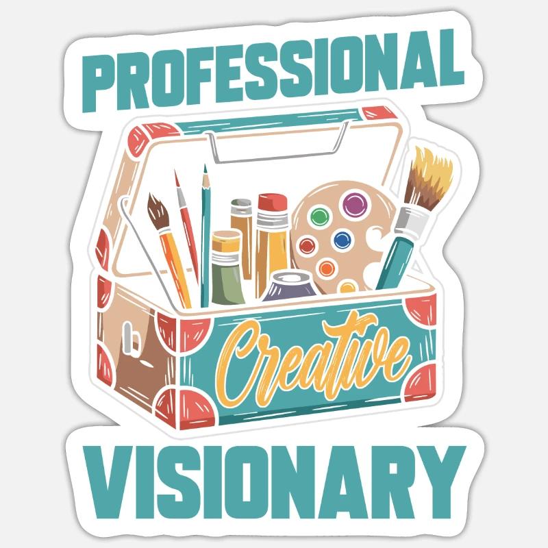 Creative Director - Sticker size S (10 x 10 cm) - white matte