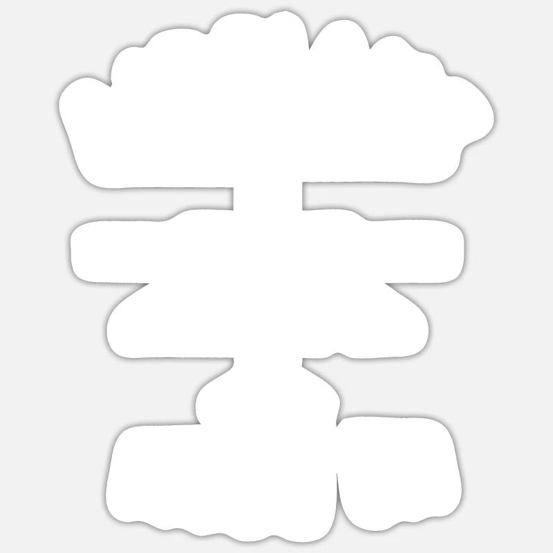 Flugzeugmodus Ein Sticker Größe S (10 x 10 cm)