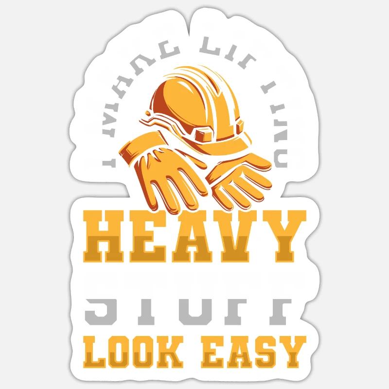 Construction worker Sticker size S (10 x 10 cm)