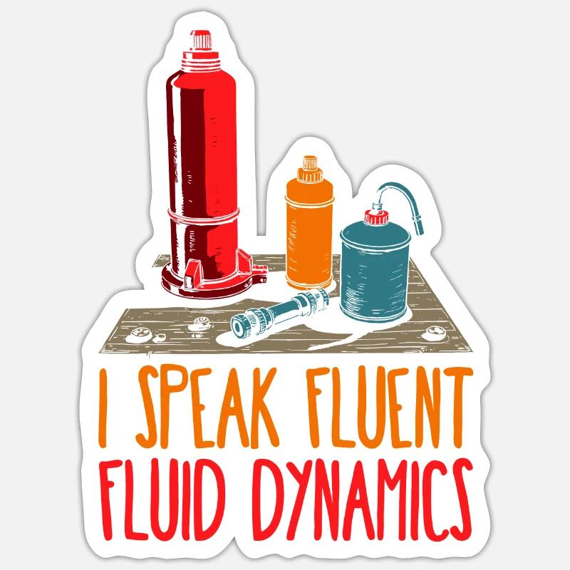 Hydraulic engineer Sticker size S (10 x 10 cm)