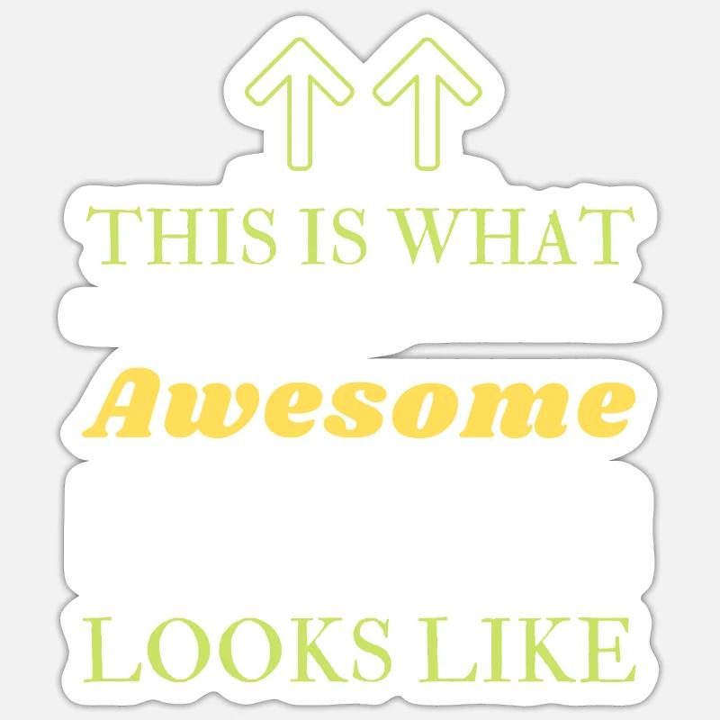 This is What an Awesome Programmer Looks Like Sticker size S (10 x 10 cm)