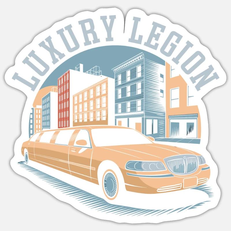 Chauffeur Team - Sticker size S (10 x 10 cm) - white matte