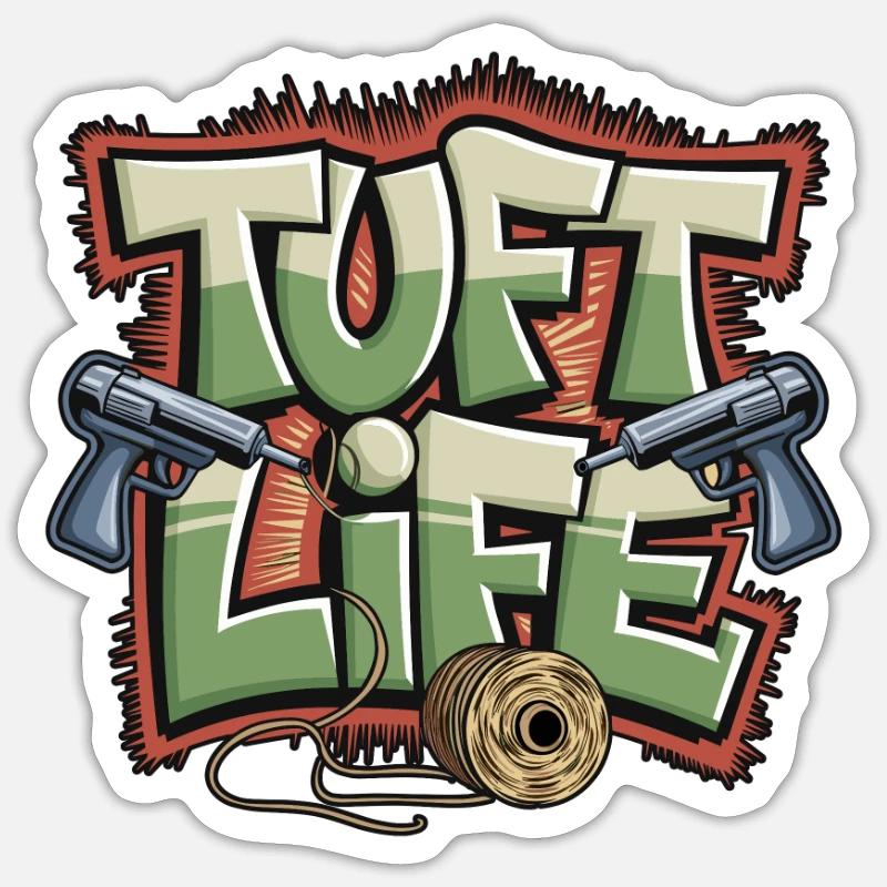 Diy-teppich Lustiger Teppich Tufting Sticker Größe S (10 x 10 cm)