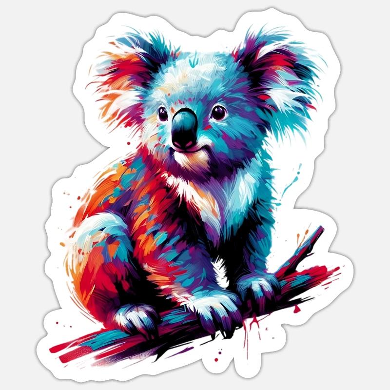 Koala - Sticker size S (10 x 10 cm) - white matte