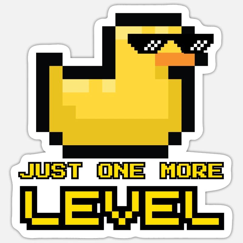 JUSTE UN NIVEAU DE PLUS Sticker taille S (10 x 10 cm)