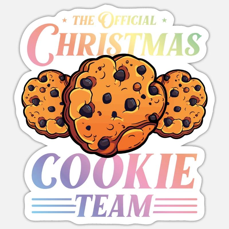 Biscuits de Noël Cuisson Coloré Sticker taille S (10 x 10 cm)