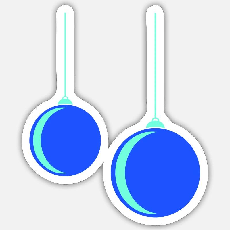 Bauble - Sticker size S (10 x 10 cm) - white matte