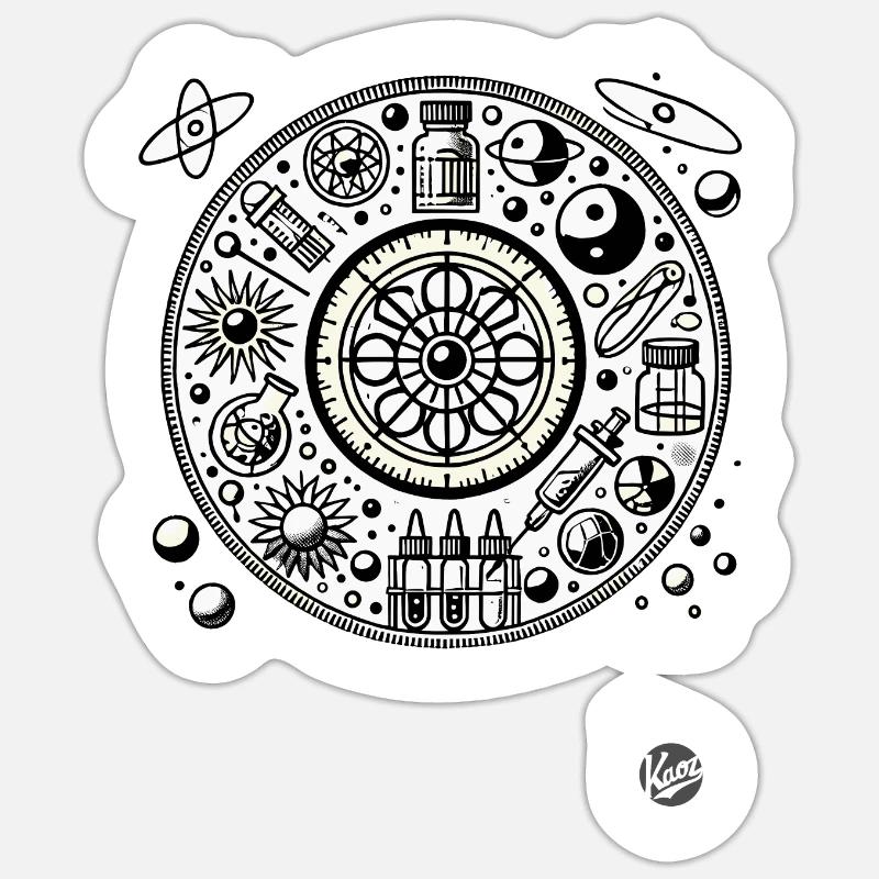 Nerds for science - Sticker size S (10 x 10 cm) - white matte