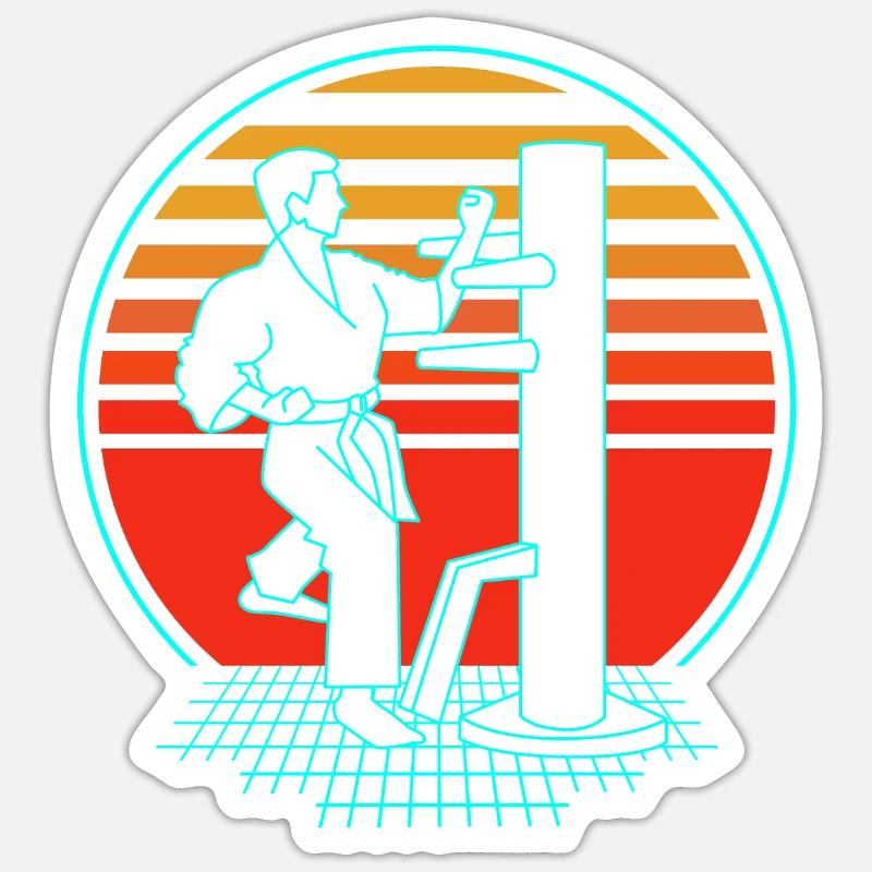 Wing Chun - Sticker size S (10 x 10 cm) - white matte