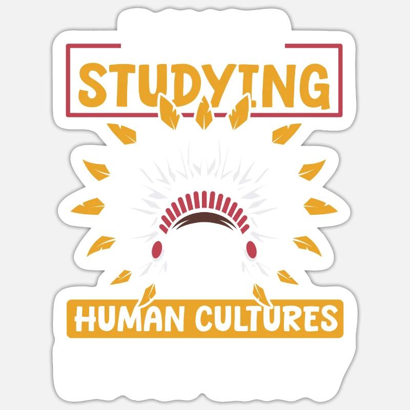 Ethnologist - Sticker size S (10 x 10 cm) - white matte