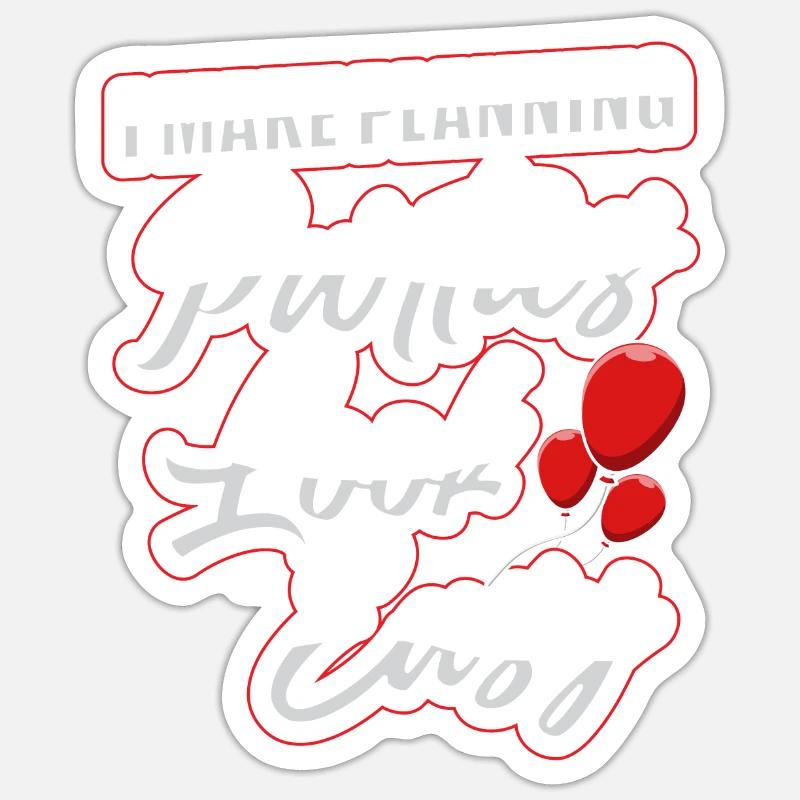 Event planner - Sticker size S (10 x 10 cm) - white matte